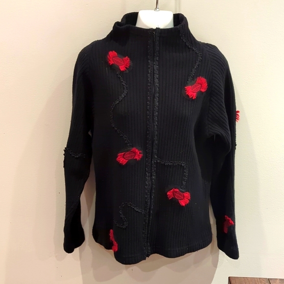 Vintage Canvasbacks wool blend cardigan - Picture 1 of 6